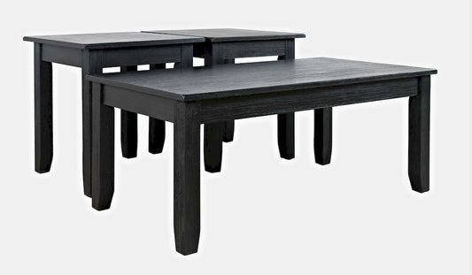 Jofran - Eros Contemporary 3 Piece Coffee Table Set - Brushed Black - 2089-BLK view 2