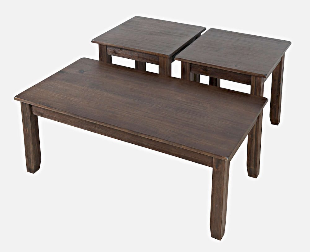 Jofran - Eros Contemporary 3 Piece Coffee Table Set - Brushed Chestnut - 2089-CHS view 3