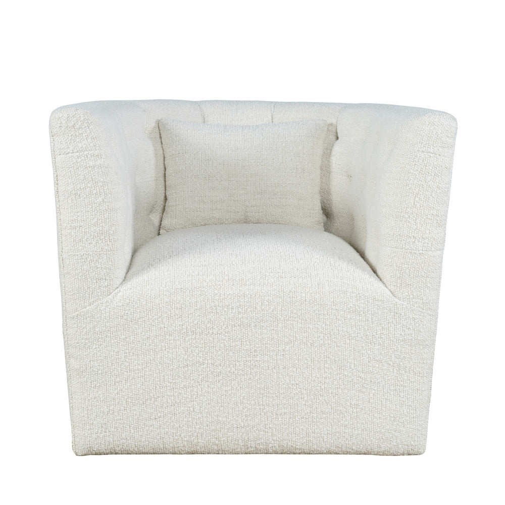 Jofran - Everly Boucle Modern Transitional Swivel Accent Chair - EVERLY-SW-NATURAL view 1