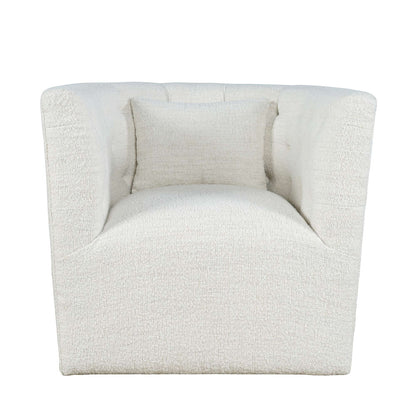 Jofran - Everly Boucle Modern Transitional Swivel Accent Chair - EVERLY-SW-NATURAL view 1