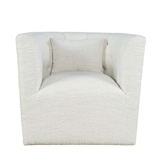 Jofran - Everly Boucle Modern Transitional Swivel Accent Chair - EVERLY-SW-NATURAL view 1