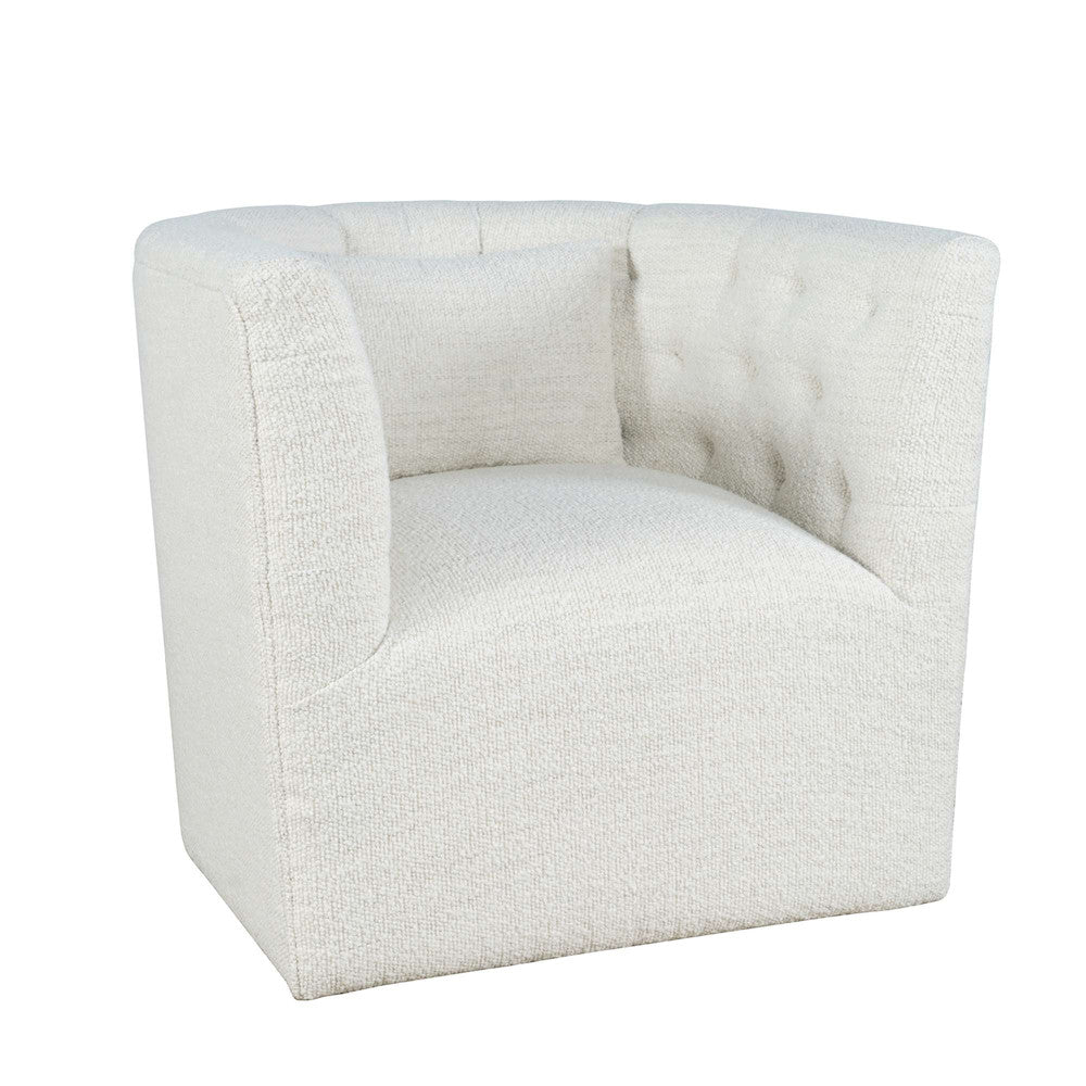 Jofran - Everly Boucle Modern Transitional Swivel Accent Chair - EVERLY-SW-NATURAL view 2