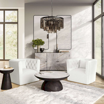 Jofran - Everly Boucle Modern Transitional Swivel Accent Chair - EVERLY-SW-NATURAL view 5