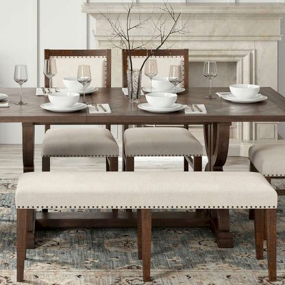 Jofran - Fairview Backless Dining Bench - Oak - 1931-52KD view 7