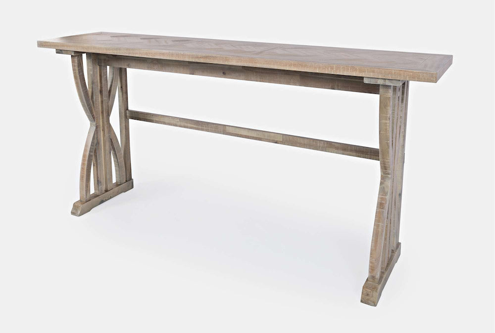Jofran - Fairview Counter Height Sofa Table Set with Three Stools - Ash - 1933-74 view 4