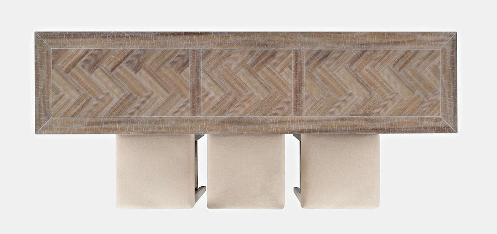 Jofran - Fairview Counter Height Sofa Table Set with Three Stools - Ash - 1933-74 view 9