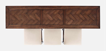 Jofran - Fairview Counter Height Sofa Table Set with Three Stools - Oak - 1931-74 view 6