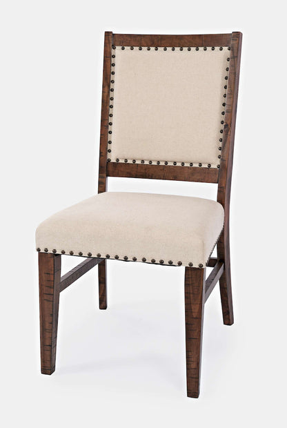 Jofran - Fairview Mid-Century Distressed 78in Seven-Piece Upholstered Dining Set - 1931-78D-7 view 6