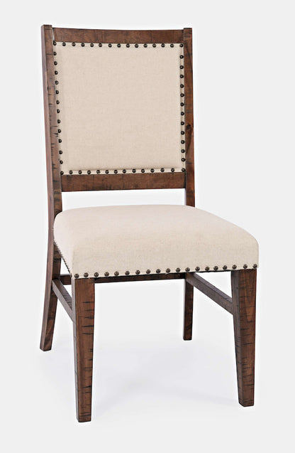 Jofran - Fairview Mid-Century Distressed 78in Seven-Piece Upholstered Dining Set - 1931-78D-7 view 8