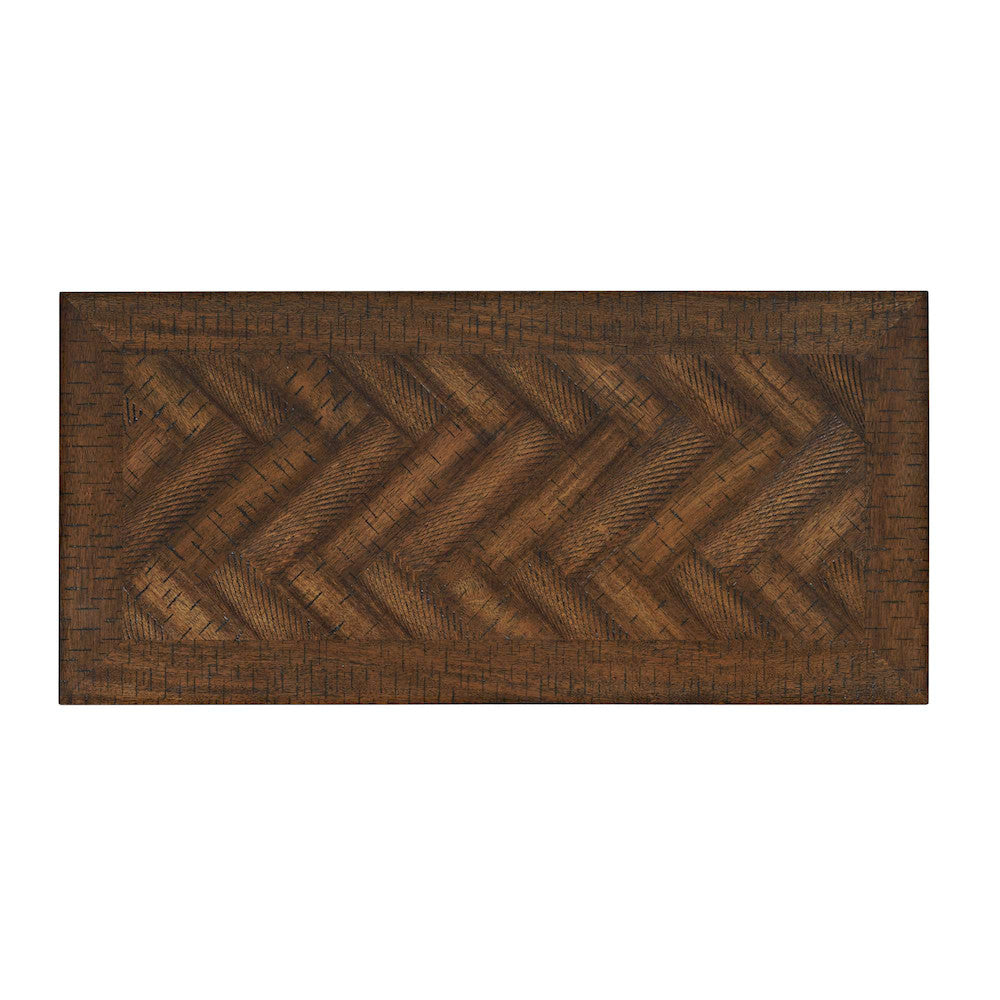 Jofran - Fairview Modern Transitional 32in Chevron Electric Fireplace Console TV Stand in Oak - 1932-FP32 view 11