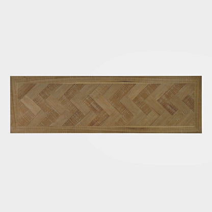 Jofran - Fairview Modern Transitional 60in Chevron Fireplace Storage Console TV Stand with Electric Fireplace, Bryce Light Brown - 2338-FP6032 view 9