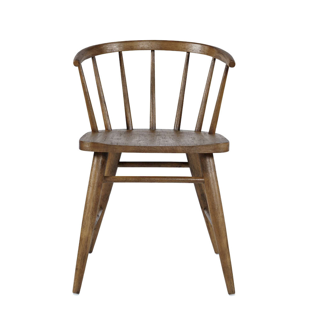 Jofran - Fitz Traditional Solid Wood Curved Back Spindle Dining Chair (Set of 2) in Chestnut - 2421-FITZCHS view 1