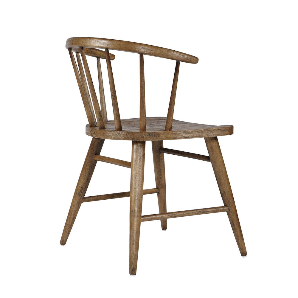 Jofran - Fitz Traditional Solid Wood Curved Back Spindle Dining Chair (Set of 2) in Chestnut - 2421-FITZCHS view 2