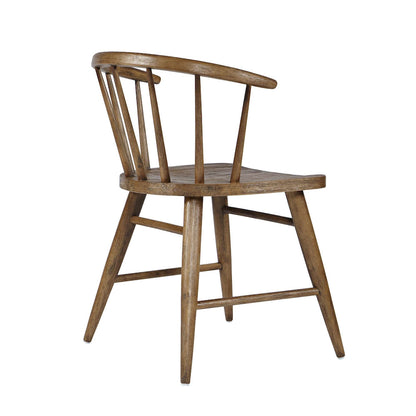 Jofran - Fitz Traditional Solid Wood Curved Back Spindle Dining Chair (Set of 2) in Chestnut - 2421-FITZCHS view 2