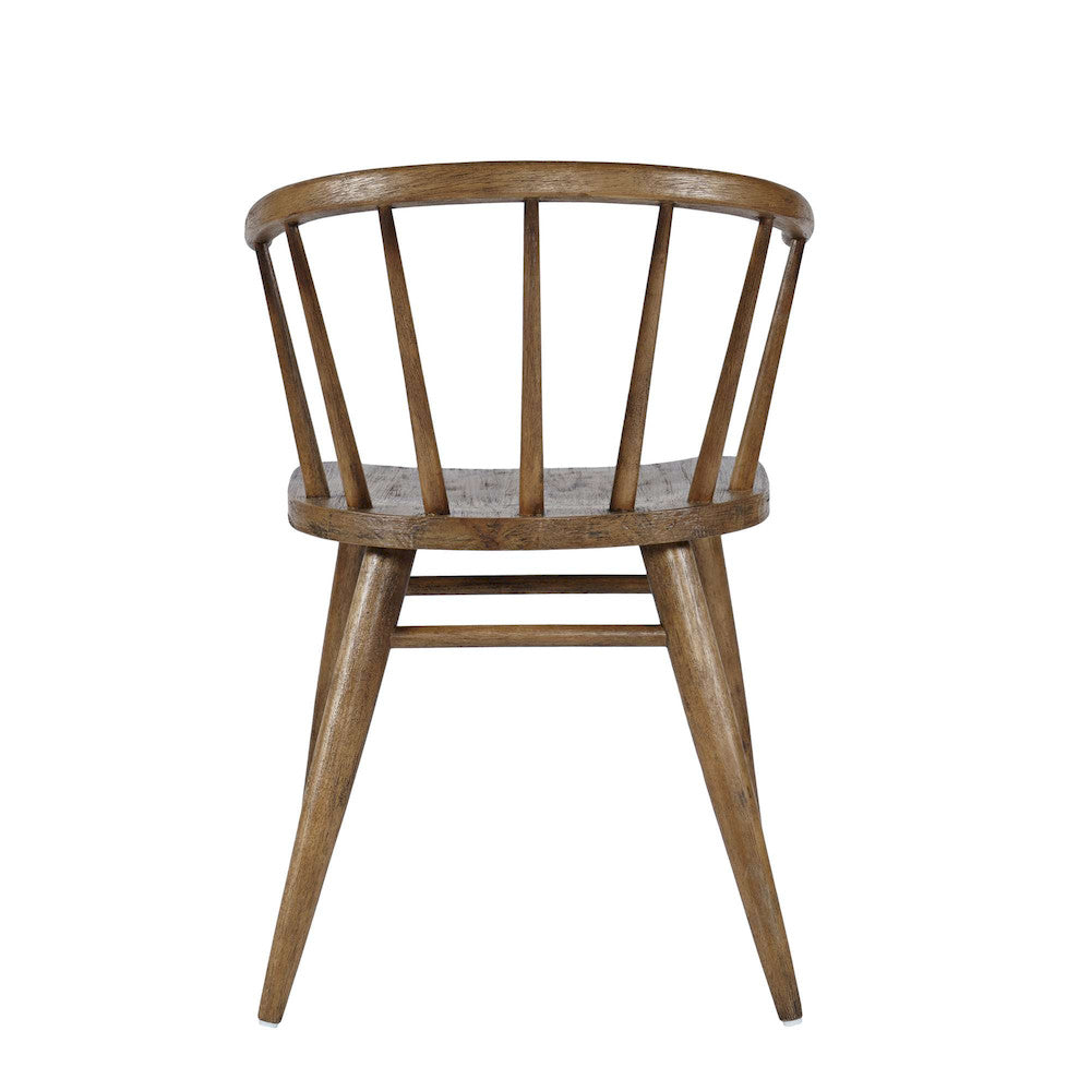 Jofran - Fitz Traditional Solid Wood Curved Back Spindle Dining Chair (Set of 2) in Chestnut - 2421-FITZCHS view 3