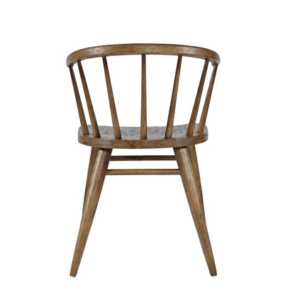 Jofran - Fitz Traditional Solid Wood Curved Back Spindle Dining Chair (Set of 2) in Chestnut - 2421-FITZCHS view 3