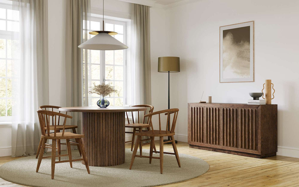 Jofran - Fitz Traditional Solid Wood Curved Back Spindle Dining Chair (Set of 2) in Chestnut - 2421-FITZCHS view 6