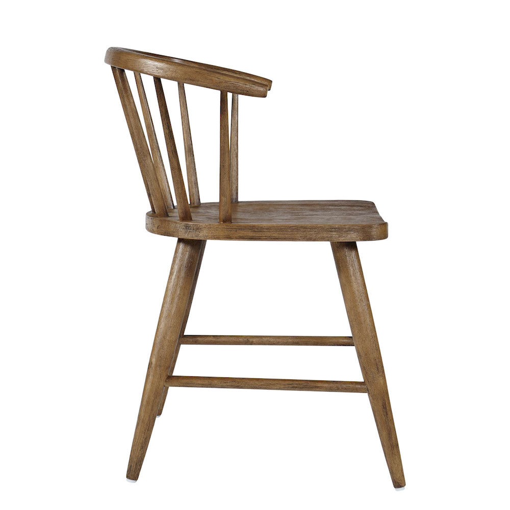 Jofran - Fitz Traditional Solid Wood Curved Back Spindle Dining Chair (Set of 2) in Chestnut - 2421-FITZCHS view 8