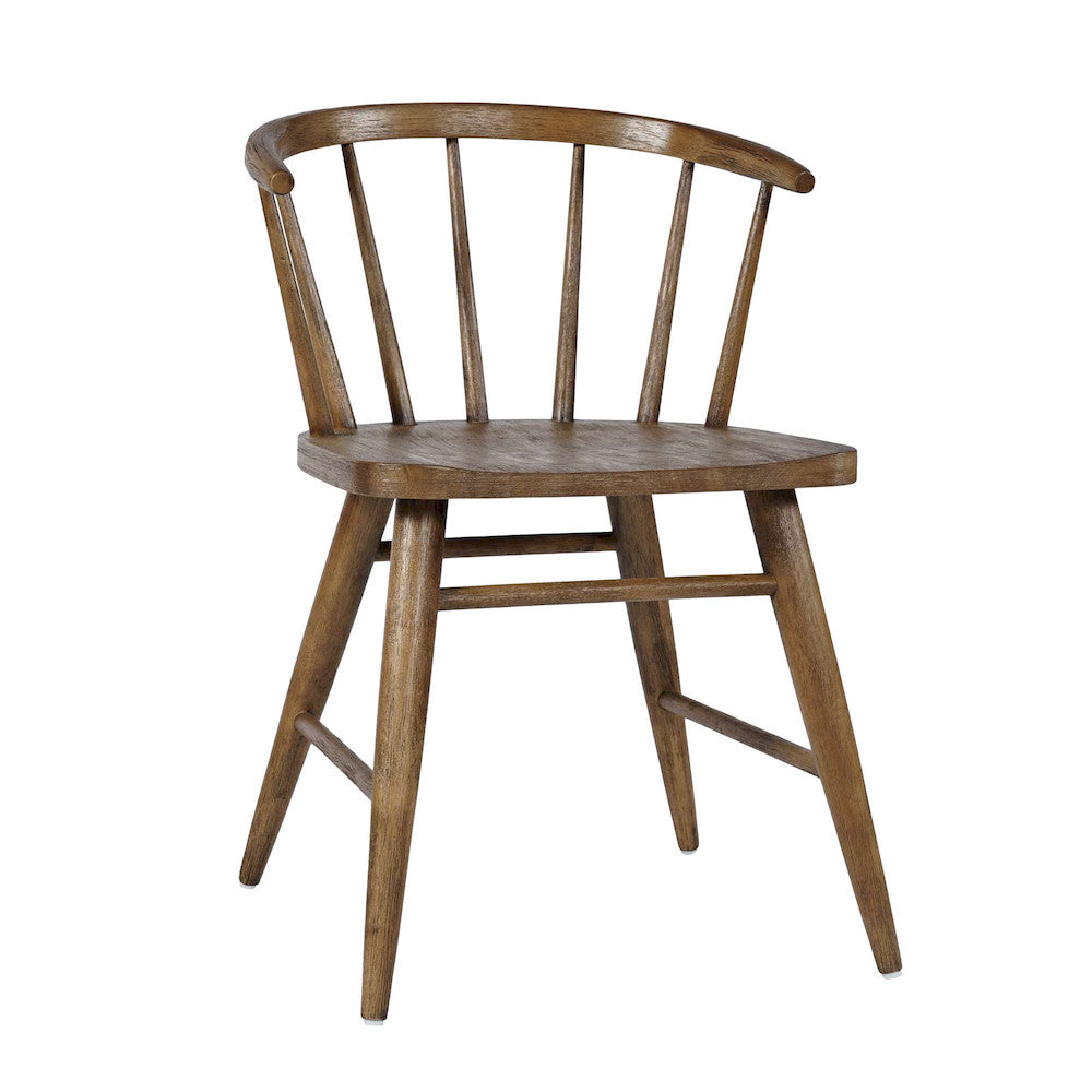 Jofran - Fitz Traditional Solid Wood Curved Back Spindle Dining Chair (Set of 2) in Chestnut - 2421-FITZCHS view 9
