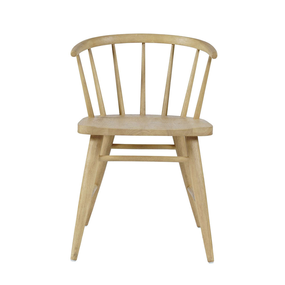 Jofran - Fitz Traditional Solid Wood Curved Back Spindle Dining Chair (Set of 2) in Natural - 2421-FITZNAT view 1