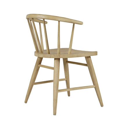 Jofran - Fitz Traditional Solid Wood Curved Back Spindle Dining Chair (Set of 2) in Natural - 2421-FITZNAT view 2