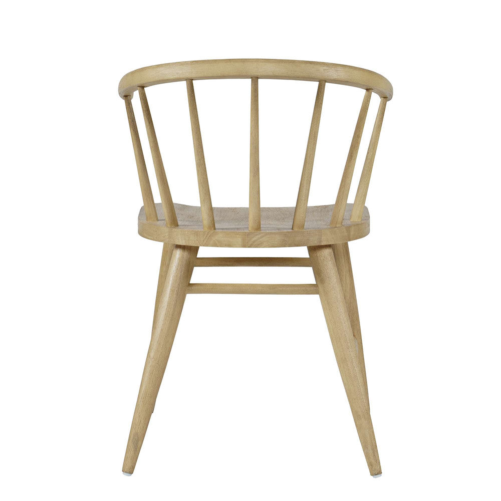 Jofran - Fitz Traditional Solid Wood Curved Back Spindle Dining Chair (Set of 2) in Natural - 2421-FITZNAT view 3