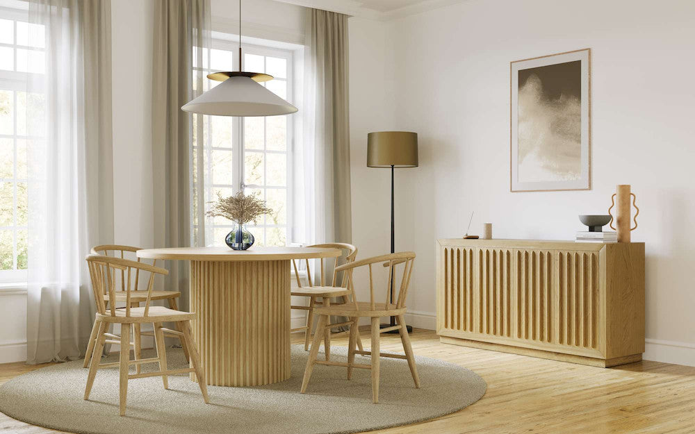 Jofran - Fitz Traditional Solid Wood Curved Back Spindle Dining Chair (Set of 2) in Natural - 2421-FITZNAT view 4