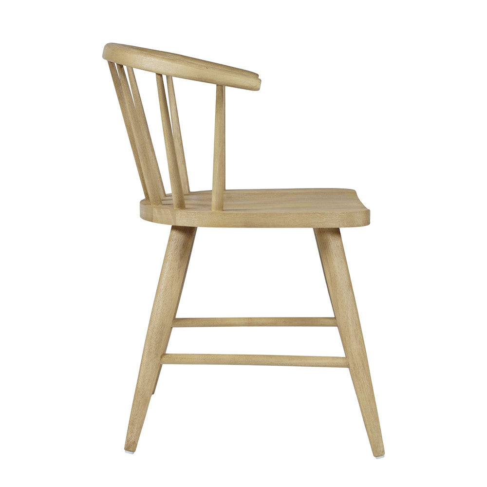 Jofran - Fitz Traditional Solid Wood Curved Back Spindle Dining Chair (Set of 2) in Natural - 2421-FITZNAT view 6