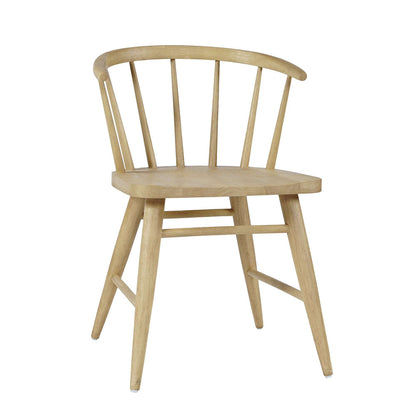 Jofran - Fitz Traditional Solid Wood Curved Back Spindle Dining Chair (Set of 2) in Natural - 2421-FITZNAT view 7