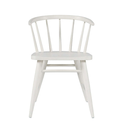 Jofran - Fitz Traditional Solid Wood Curved Back Spindle Dining Chair (Set of 2) in White - 2421-FITZWHT view 1