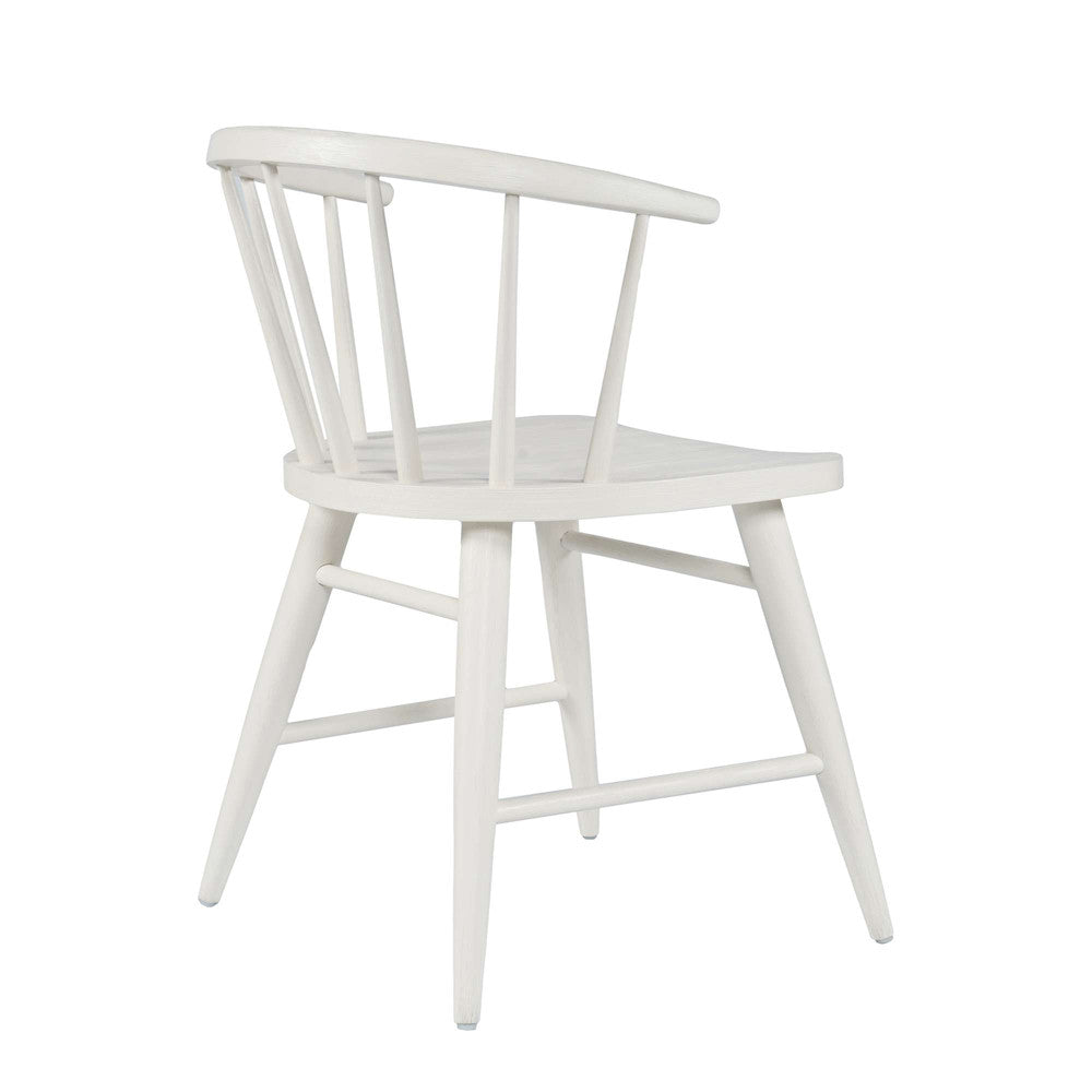 Jofran - Fitz Traditional Solid Wood Curved Back Spindle Dining Chair (Set of 2) in White - 2421-FITZWHT view 2