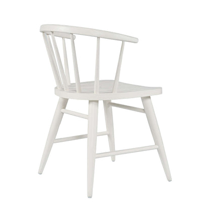 Jofran - Fitz Traditional Solid Wood Curved Back Spindle Dining Chair (Set of 2) in White - 2421-FITZWHT view 2