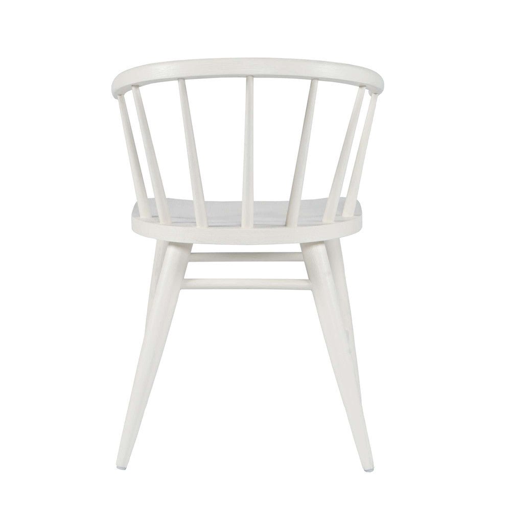 Jofran - Fitz Traditional Solid Wood Curved Back Spindle Dining Chair (Set of 2) in White - 2421-FITZWHT view 3