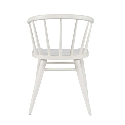 Jofran - Fitz Traditional Solid Wood Curved Back Spindle Dining Chair (Set of 2) in White - 2421-FITZWHT view 3