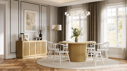 Jofran - Fitz Traditional Solid Wood Curved Back Spindle Dining Chair (Set of 2) in White - 2421-FITZWHT view 6