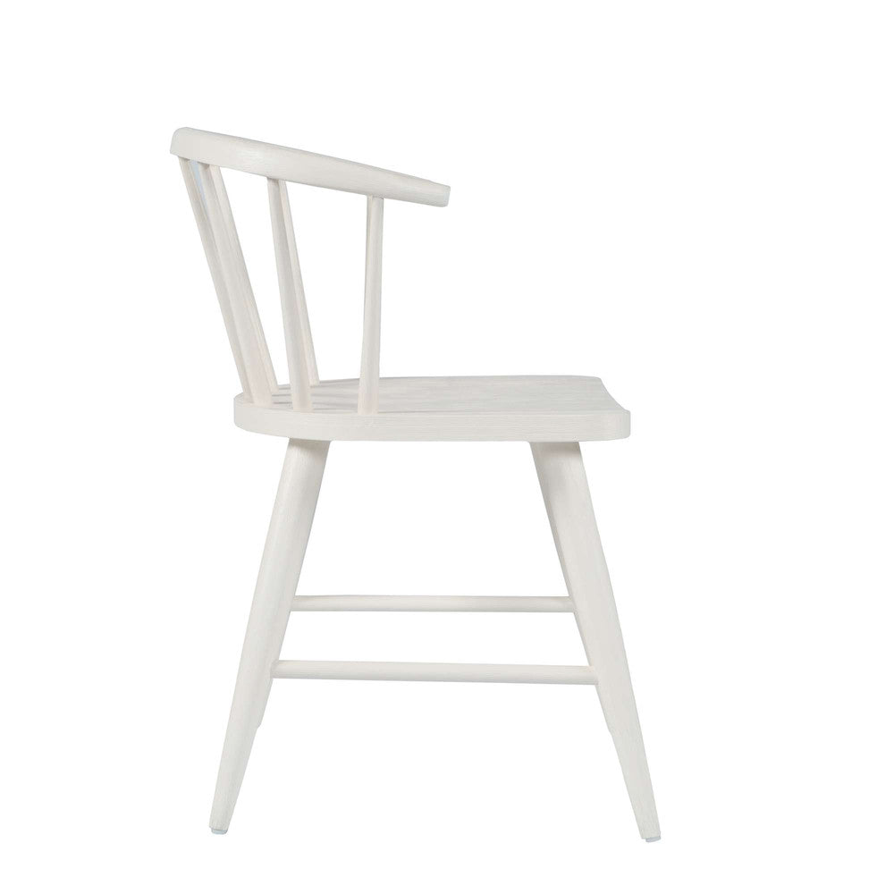 Jofran - Fitz Traditional Solid Wood Curved Back Spindle Dining Chair (Set of 2) in White - 2421-FITZWHT view 8