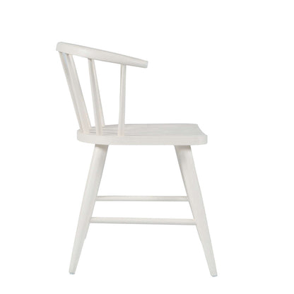 Jofran - Fitz Traditional Solid Wood Curved Back Spindle Dining Chair (Set of 2) in White - 2421-FITZWHT view 8