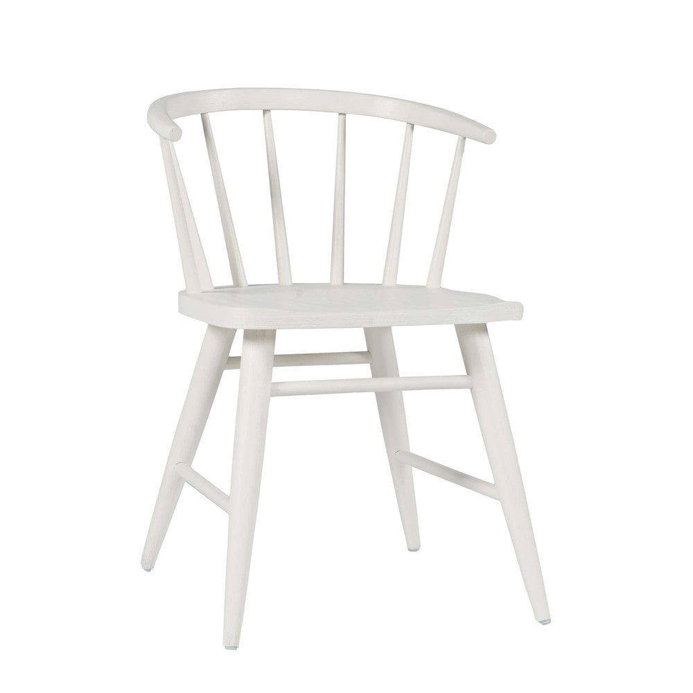 Jofran - Fitz Traditional Solid Wood Curved Back Spindle Dining Chair (Set of 2) in White - 2421-FITZWHT view 9