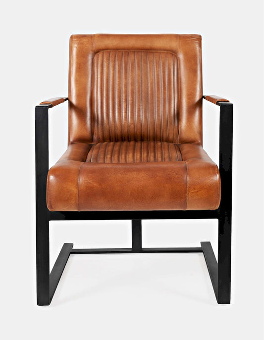 Jofran - Genuine Leather Sled Chair - Saddle - MAGUIRE-CH-SADDLE view 1