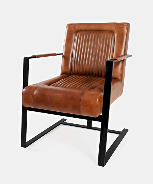 Jofran - Genuine Leather Sled Chair - Saddle - MAGUIRE-CH-SADDLE view 2