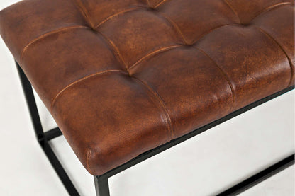 Jofran - Global Archive 50in Genuine Distressed Leather Mid-Century Modern Ottoman Bench - 21-7650 view 5