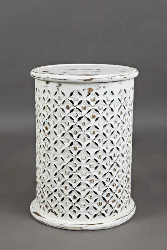 Jofran - Global Archive Drum Table in Antique white - 1730-17A view 1