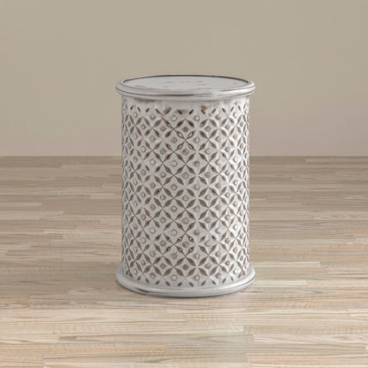 Jofran - Global Archive Drum Table in Antique white - 1730-17A view 3