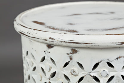 Jofran - Global Archive Drum Table in Antique white - 1730-17A view 5