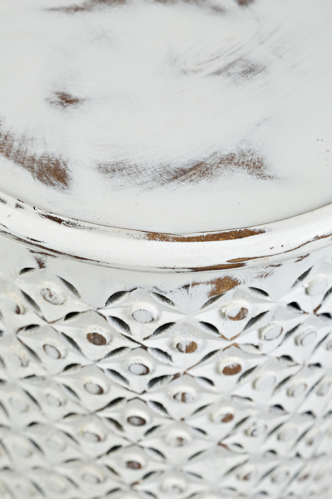 Jofran - Global Archive Drum Table in Antique white - 1730-17A view 6