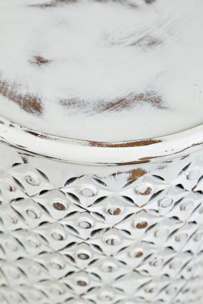 Jofran - Global Archive Drum Table in Antique white - 1730-17A view 6