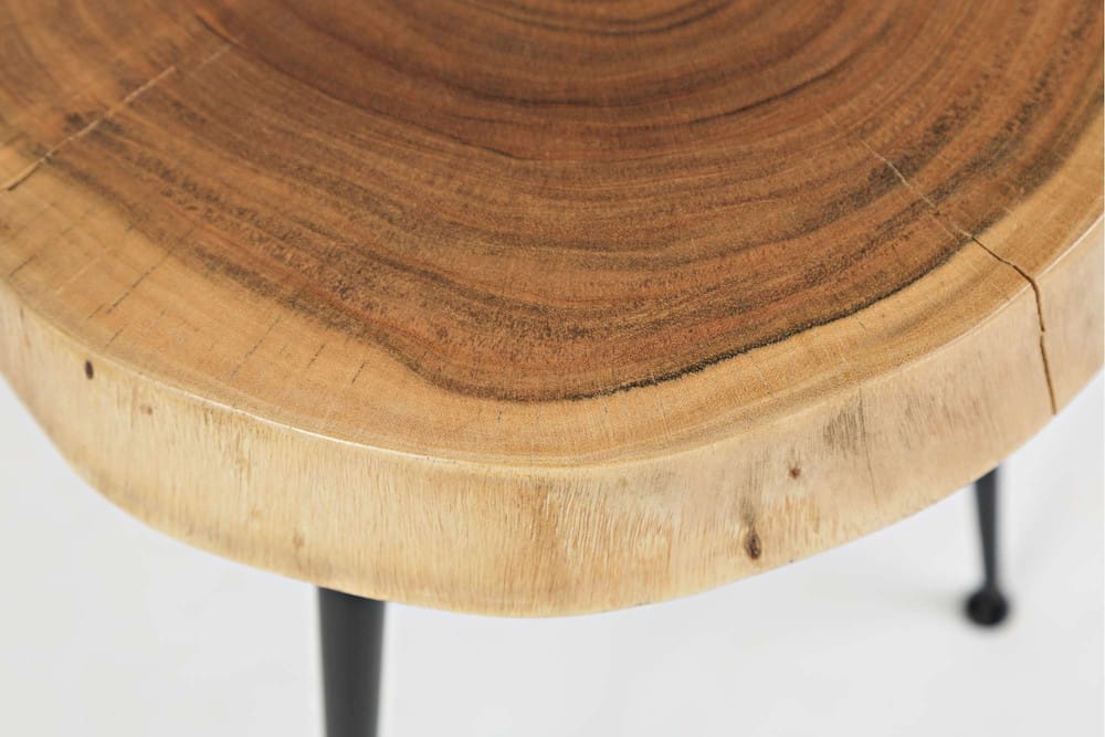 Jofran - Global Archive Flat-Pack Wood and Iron Accent Tables (Set of 2) Natural Brown - 1730-20KD view 7