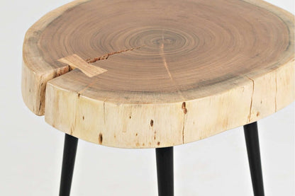 Jofran - Global Archive Flat-Pack Wood and Iron Accent Tables (Set of 2) Natural Brown - 1730-20KD view 8