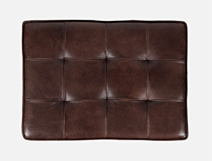 Jofran - Global Archive Genuine Leather Ottoman in Dark Sienna - 1730-79 view 8