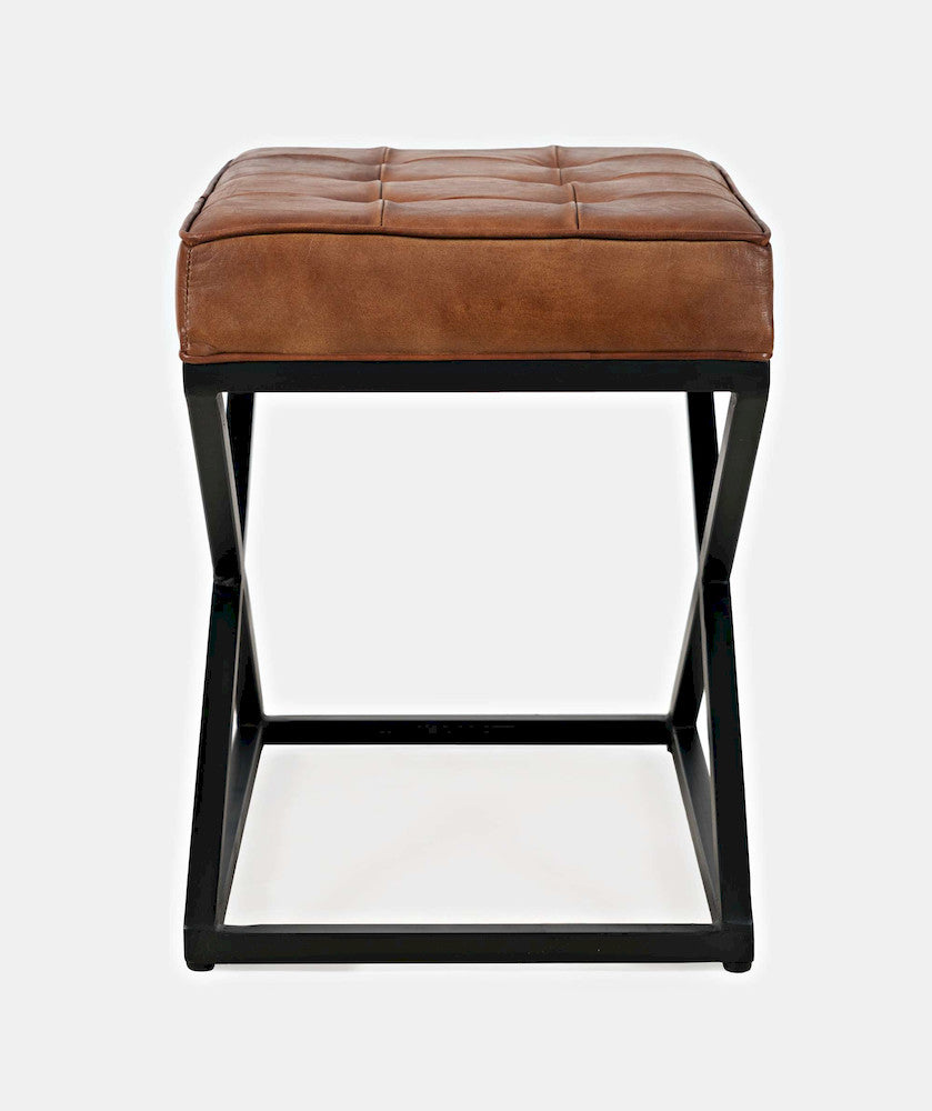 Jofran - Global Archive Genuwine Leather Ottoman in Saddle - 1730-77 view 7